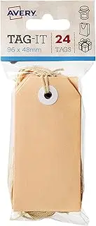 Avery Peach Swing Gift Tags with String, 96 x 48 mm, 24 Tags (13204)