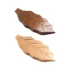 Japanese Style Chopstick Holder Natural Wooden Leaf Shape Chopstick Rest Kitchen