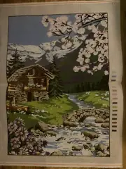 Printed needlepoint Tapestry 50x60cm Spring Canvas Only Temeljkovic