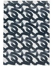 Linon Motif Printed Soft Sketch Area Rug