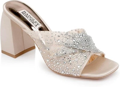Badgley Mischka Women's Camelia Heeled Sandal 8, Nude
