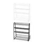 4 Tier Spice Rack Spice Jar Rack Seasoning Rack for Bathroom Kitchen Cabinet