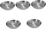 Toddmomy 1 Set Stainless Steel Grill Pan Multi Function Baking Tray with Mesh Rack for Outdoor BBQ Durable Baking Pan for Oil Draining Versatile Kitchen Cooking