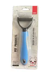2side Dog or Cat Brush for Shedding Dematting Pet Grooming Rake Comb