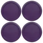 Replacement Lid for Pyrex 7-CUP Storage Cover 7.5" Bowl 7402-PC PURPLE (4-Pack)