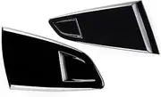 Car Side Window Quarter Louver Side Vent Scoop Cover Trim Rear Window Side Vent Ford Compatible for Mustang 2015-2020 2Dr Coupe