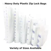 Heavy duty LDPE self sealable zip grip lock bags, clear, 100 /1000 pack