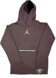 NIKE JORDAN JUMPMAN YOUTH UNISEX FLEECE HOODIE Sz L (AGE 11-13) BURGUNDY NWT