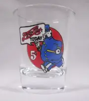 Pepsi-Cola Cop Logo on Clear Shot Glass