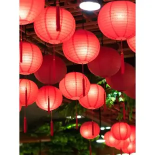 新年古風折疊紅色紙燈籠掛飾日式卡通兒童中秋節結婚活動裝飾花燈