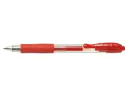 Pilot G-205 Retractable Gel Rollerball Pen 0.5Mm Tip 0.32Mm Line Red Pack 12
