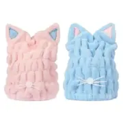 Absorbent Hair Dry Hat Quick Drying Bath Towel Wrap for Women Girls