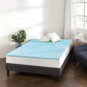 Zinus King Cooling Gel Memory Foam Mattress Topper Protector