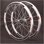 Wheelset 700C Road Cyclocross Bike Front Rear Bike Wheel Set C/V Brake 40mm Ultra-Light Aluminium Alloy Wheels with Quick Release Levers for 8/9/10/11 Speed Wheelset