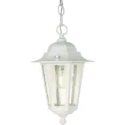 Nuvo Lighting 60/991 Cornerstone 1 Light 7 inch White Outdoor Hanging Lantern