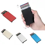 Aluminum Card Holder ID RFID Credit Card Holder Automatic Pop-up Bank Card Box Smart Quick Release Women Wallet Mini Car Package