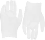 [Ipetboom] White Cotton Gloves for Jewelry Inspection Art and Gardening Durable Protective Gloves for Coin Handling Cleaning and Beekeeping Reusable Soft for Comfort