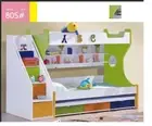 king single MULTI COLORED BUNK BED TRUNDLE STAIRCASE DRAWERS kids Bedroom