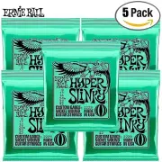 5-PACK Ernie Ball 2229 Hyper Slinky Nickel Wound Electric Guitar Strings 8-42