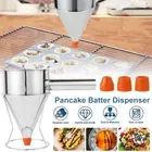 Pancake Batter Dispenser Funnel Cake Dispenser with Stand Stainless Steel DexiU