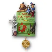 The Bradford Exchange Wizard Of Oz Sculptural Book Cover Wall Clock