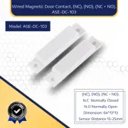 Magnetic Reed Switch, 5 Set NO NC Wired Door Window Contact Switch for Home