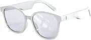 Wirel BT5.0 Headset Music Glasses Cycling Sports Headphone Nylon Lens Stable Pa g Built-in Speaker White White