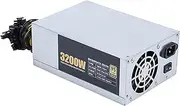 KAVJU 3200/2600/2400/2000W ETH Bitcoin Mining Power Supply 180-240V 10x6Pin 95% Efficiency Power Supply for Ethereum BTC Bitcoin Miner(2U 3200W)