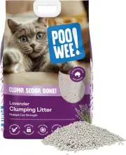 Lavender Cat & Kitten Litter, 7.5Kg - Long Lasting Clumping & Scoopable, Odour N