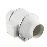 4" Silent Inline Fan Extractor Duct Hydroponic Exhaust Industrial Vent Kit