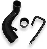 Vexilon Air Intake Silicone Air Intake Induction Hose Tube, for Opel, for Vauxhall, for Astra G 2.0 Turbo Z20let With 70mm AFM Air Flow Mass Meter Car Air Intake Hose(BLACK Black)