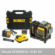 [DeWALT] DCE089D1G Self Levelling Cross Line Laser 10.8V Green Beam x3 360°