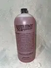 Philosophy Summer Tea Spritzer Shampoo Shower Gel & Bubble bath 64 fl Oz W/Pump