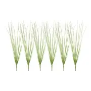 6Pcs Artificial Grass Plants, 18.5" Plastic Fake Wheat Grass Greenery, Green