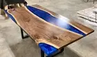 60" x 30" Epoxy Resin Coffee / Center Table Handcrafted resin Masterpiece