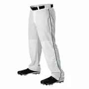 Teamwork Adult Baseball Pants White w/Royal Pipe X-Large Open Bottom Big Show 12