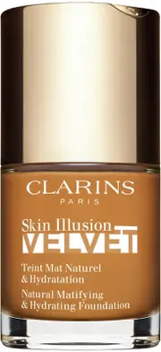 Clarins Skin Illusion Velvet liquid foundation with a matte finish and a nourishing effect, colour 117N 30 ml
