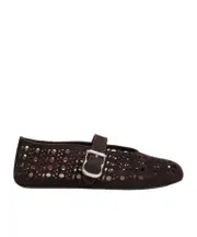Alaïa Vienne Flat Ballerinas 40.5 dark brown