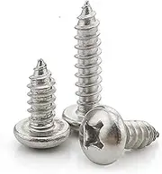 100PCS M1*3 * 5 * 6mm GB845 Stainless Seel 304 Pan Head/Round Tapping Screws(6mm)