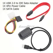 SATA/PATA/IDE to USB2.0 Converter Cable Adapter for 2.5/3.5'' Hard Drive Disk L