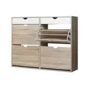 Oikiture Shoe Rack Shoe Storage Cabinet Cupboard Organiser Shelf Wooden 36 Pairs
