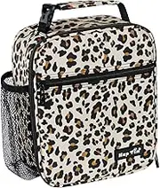 Hap Tim Insulated Lunch Box for Men, Reusable Lunch Bag for Women & Men, Adluts Lunchbox for Office Work, Portable Lunchbag, Leopard Print（AU-18654-LP）