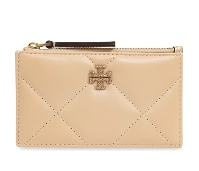 TORY BURCH KIRA QUILTED PAVE LOGO CARDHOLDER CARD CASE WALLET 165282700