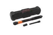 HORUSDY 3Pc 1/4" Drive Click Torque Wrench Ratchet Socket with Adaptor Extension