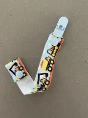 Baby Dummy Clips Pacifier Chain Soother Holder Strap Digger Excavator Truck