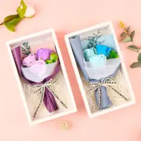 在飛比找momo購物網優惠-【天使愛美麗】3朵香皂玫瑰花束禮盒(情人節 母親節 告白 生