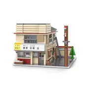 CaDA C61031W 1908 PCS Initial D Fujiwara Tofu Shop Building Blocks Per