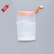 Exfoliating Mesh Soap Pouch, Foam Net Bag with Drawstring Bubble Double Layer Sa