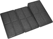 3Pcs Slant Board Squat Blocks Slant Board Squat 440LB Heavy Duty 8.5°- 17° Adjustable Incline Board and Calf Stretcher Non-Slip Foam Block for Stretching, Leg Extender