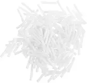 COHEALI Earring Needle Sleeves 5000pcs Lightweight Earring Needle Covers for Ear Protection White Electroplated Leather Tube for Professionals Beginners